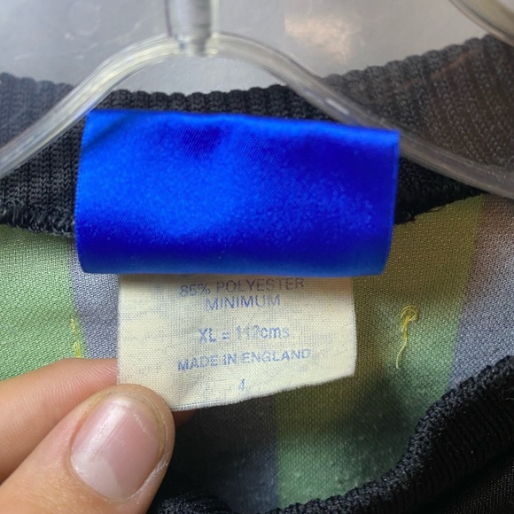 Rare vintage 1997-98 Manchester United Champions League UEFA sharp stripe goalie - Picture 4 of 13